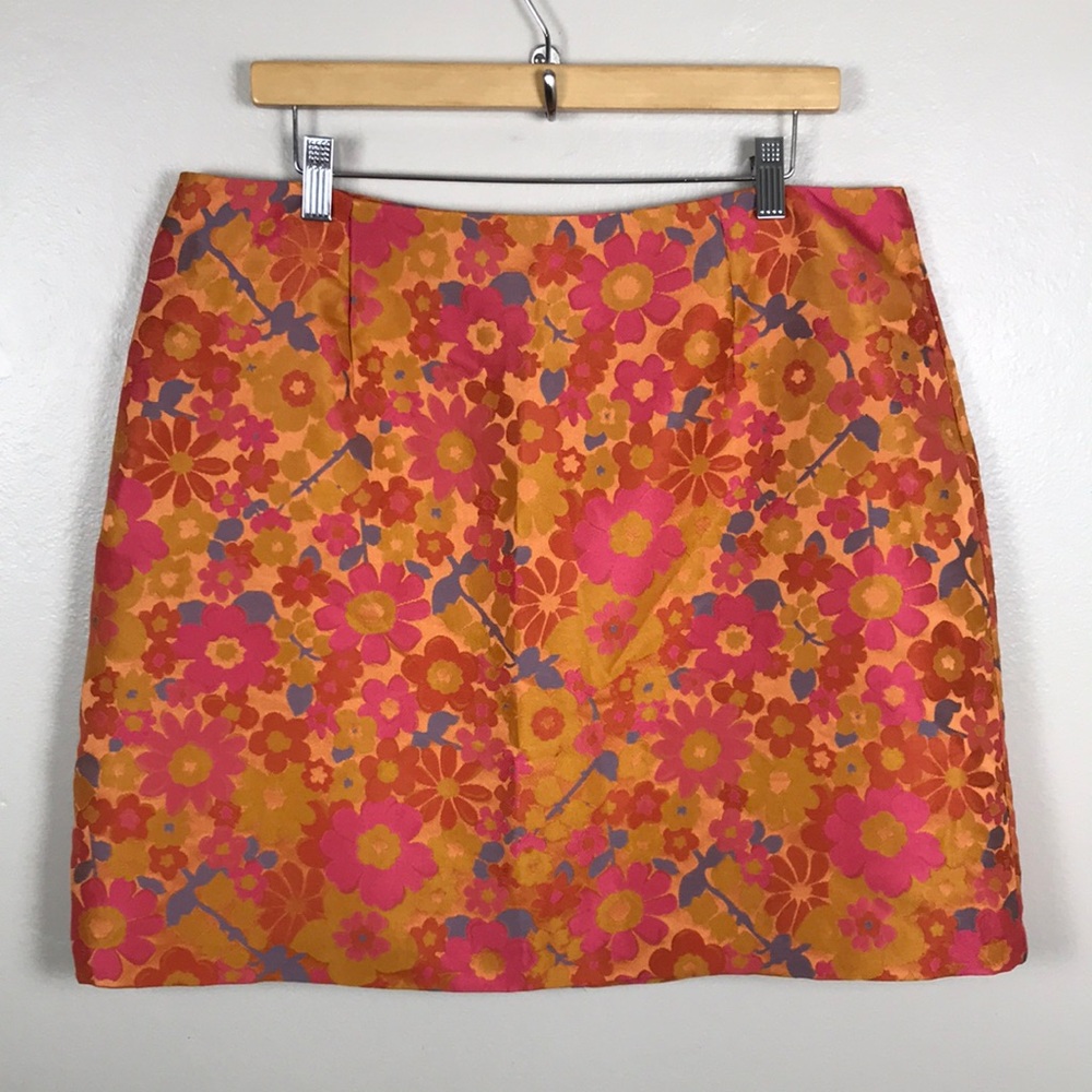 Hutch Women's XL Floral 60s 70s Skirt